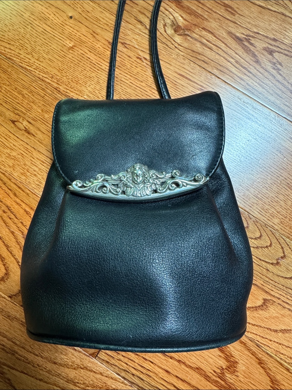 Brighton Vintage One World Crossbody Bag with Ornate Silver Accent